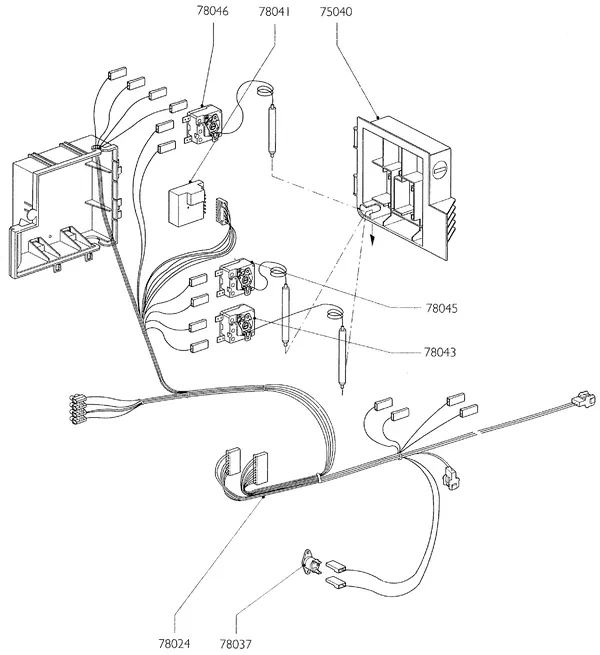 Vue éclatée Nefit (Bosch) Turbo 90 HRC32V : Thermostat