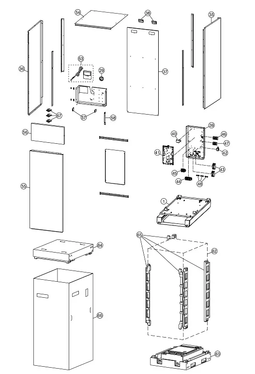 Vue éclatée Panasonic WH-ADC0309G3E5 : Habillage