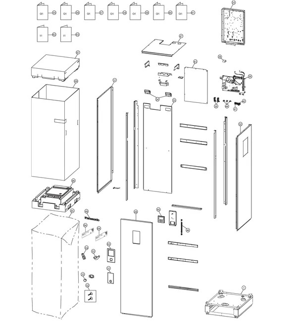 Vue éclatée Panasonic WH-ADC0309J3E5 : Habillage