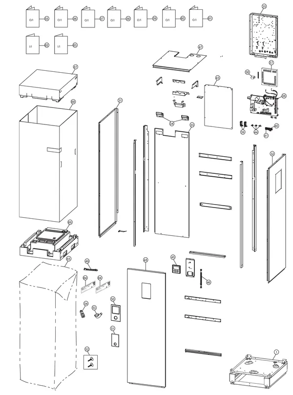 Vue éclatée Panasonic WH-ADC0309J3E5B : Habillage