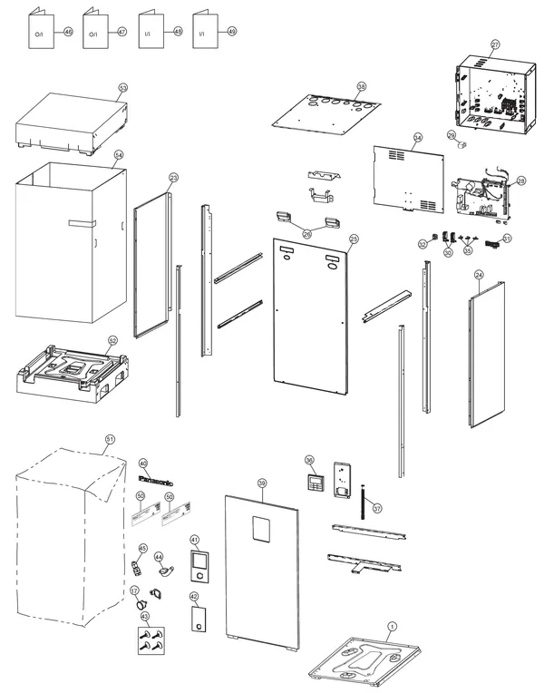 Vue éclatée Panasonic WH-ADC0309J3E5C : Habillage
