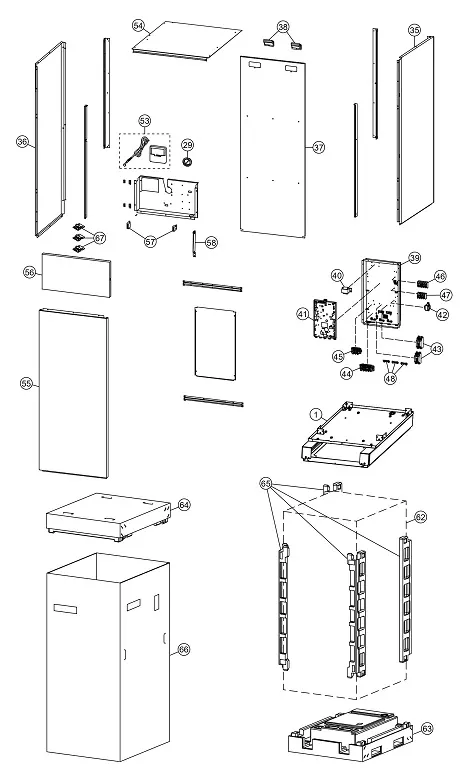 Vue éclatée Panasonic WH-ADC0916G9E8 : Habillage