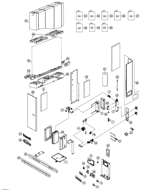 Vue éclatée Panasonic WH-MXC12H9E8 : Circuit hydraulique