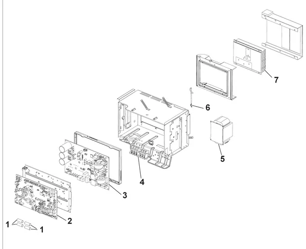 Vue éclatée Remeha Unité extérieure AWHP 8 MR-2 R3 : Groep