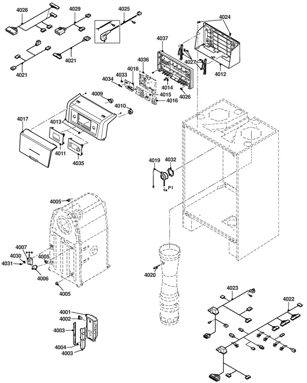 Vue éclatée Remeha Gas 220 Ace 200 : Électricité
