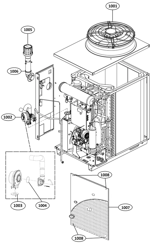 Vue éclatée Remeha Gas 35 A HP : Groep
