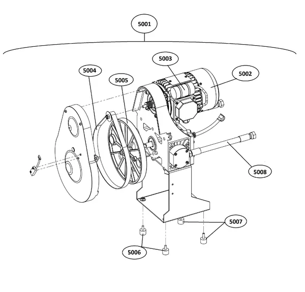 Vue éclatée Remeha Gas 35 A HP : Groep 5 à partir de n° de série 382960001