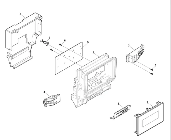 Exploded view Remeha Mercuria Ace: Bedieningspaneel