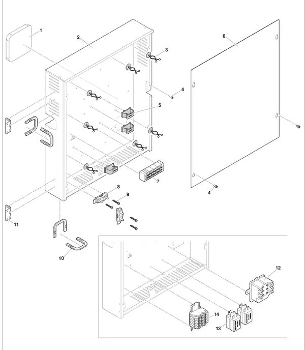 Exploded view Remeha Mercuria Ace: Schakelkast