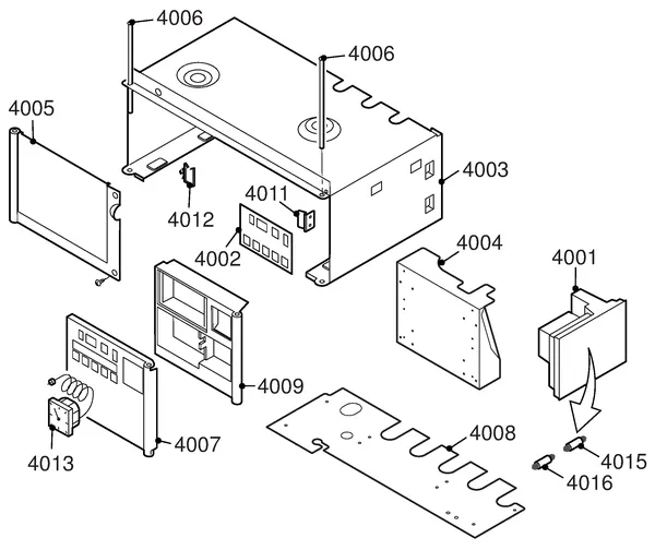 Exploded view Remeha Quinta 28 Combi: Elektra