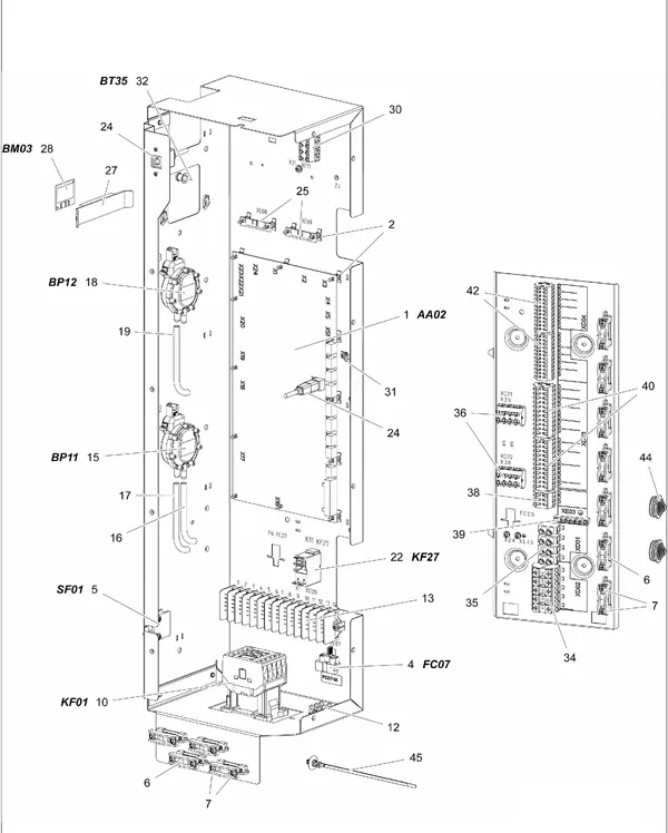 Vue éclatée Stiebel Eltron LWZ 5 CS Premium (05/2019) : Boîtier électrique