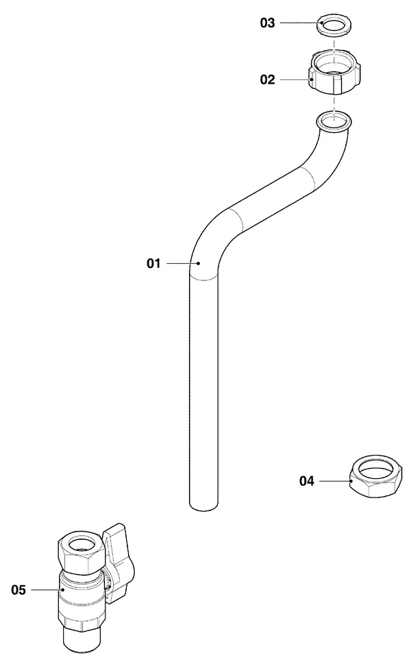 Vue éclatée Vaillant ecoTEC plus VHR 25/32 CS/1-5 : Pièces hydrauliques