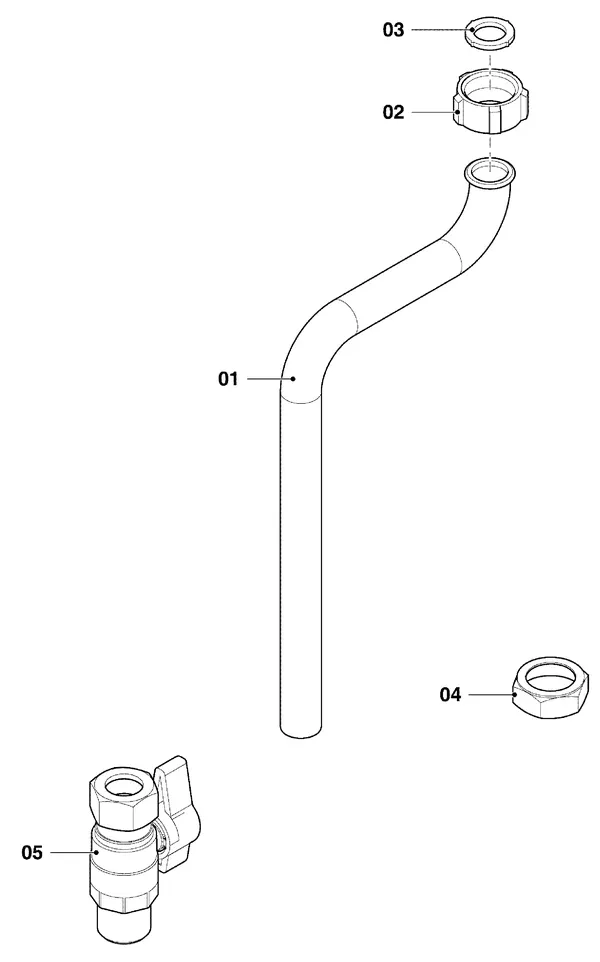 Vue éclatée Vaillant ecoTEC plus VHR 30/36 CS/1-5 : Pièces hydrauliques