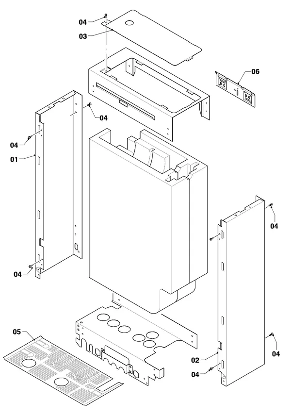 Vue éclatée Vaillant actoSTOR VIH CL 25 S : Habillage