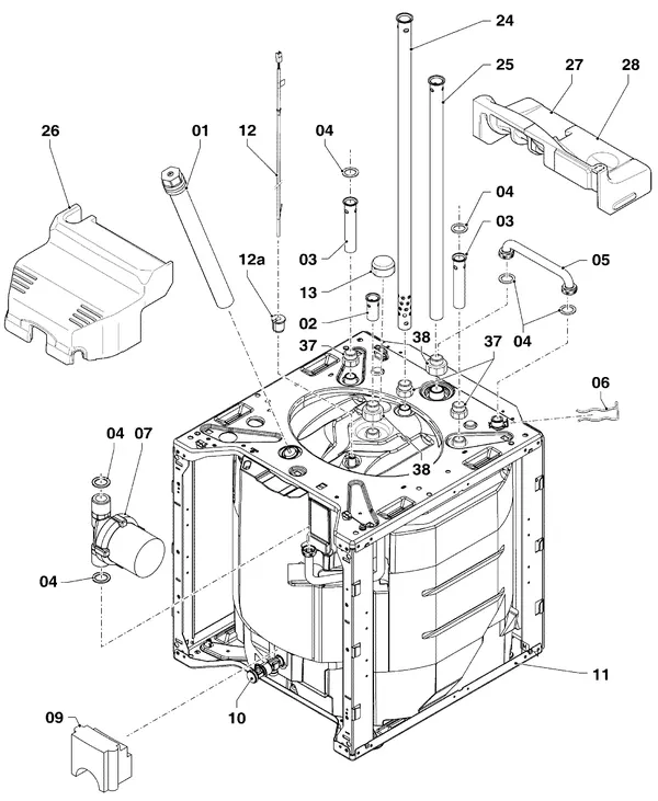 Vue éclatée Vaillant ecoCOMPACT VSC 306/4-5 90 R1 : Ballon d'eau chaude sanitaire