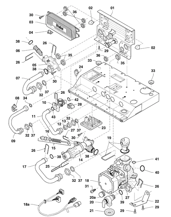 Vue éclatée Vaillant ecoTEC pro classic VHR 23-28/5-3 EXP R4 : Hydroblock
