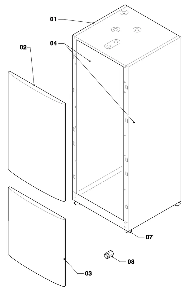 Vue éclatée Vaillant geoSTOR VDH 300/2 : Vue d'ensemble