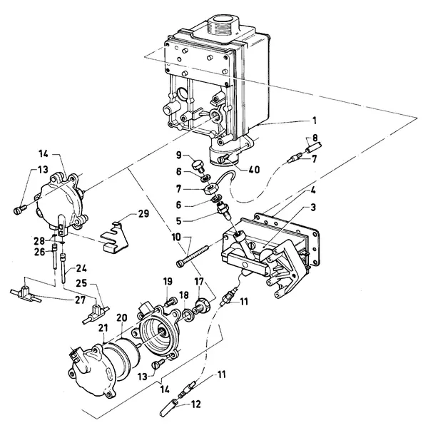 Vue éclatée Vaillant Chaudière Turbo VC 112 E : Bloc gaz