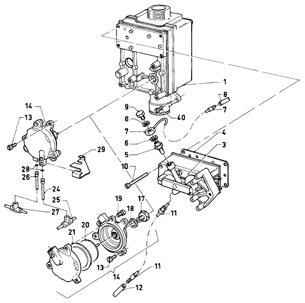 Vue éclatée Vaillant Chaudière VC 180 XE (TTB) : Bloc gaz