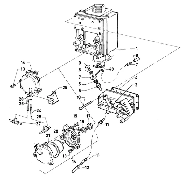 Vue éclatée Vaillant Chaudière mixte VCW 244 XE (TTB) : Bloc gaz