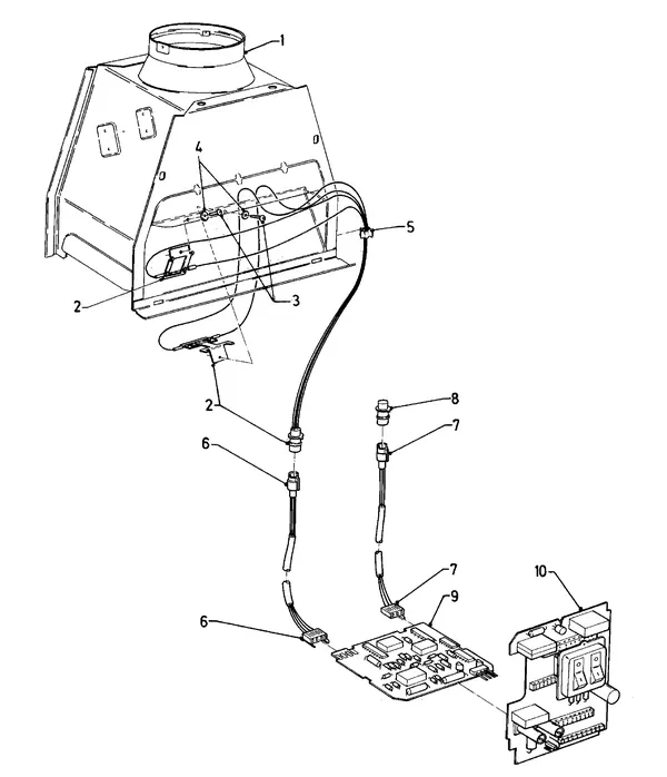 Vue éclatée Vaillant Chaudière mixte VCW 280 XE (TTB) : Pièces de raccordement B