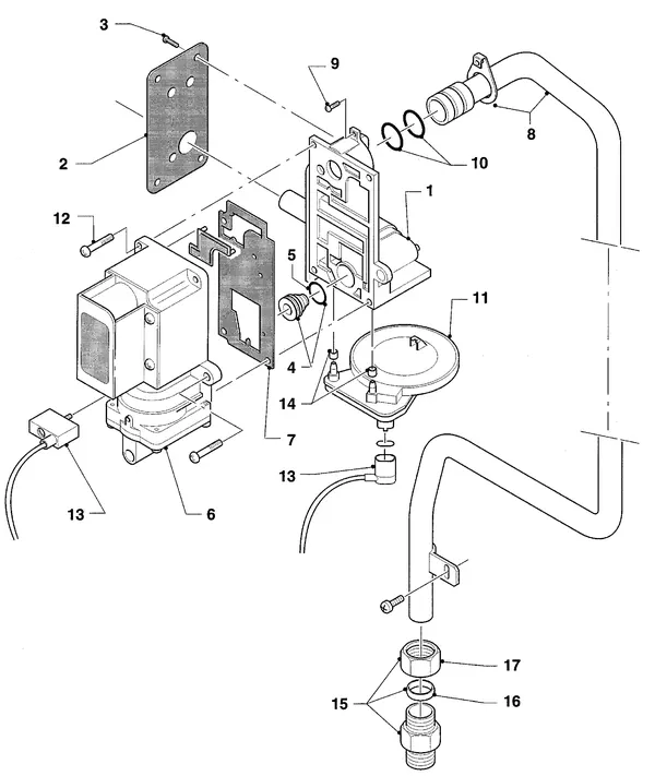 Vue éclatée Vaillant HR Comfort VU-VUW 18-22/6 E : Échangeur thermique