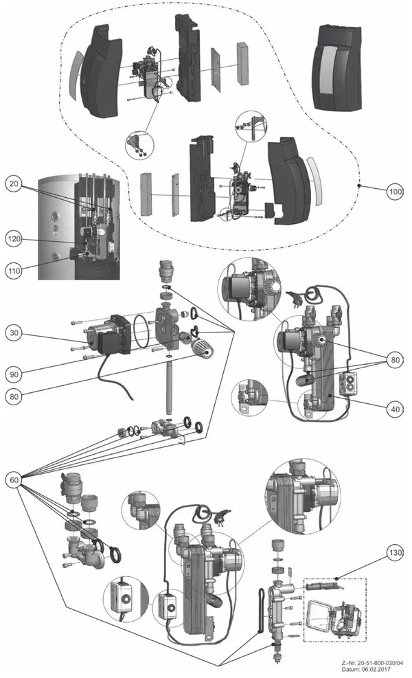 Vue éclatée Wolf BSP-FWS-2-60 : Vue d'ensemble